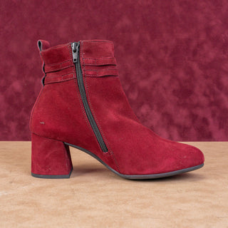 Paul Green Women Sydney Bordo Suede Dress Office Buckle Boots sz 7.5US AUS 5