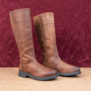 Clarks Wmn Orinoko H1 Brown Leather Fleece Lined Winter Knee Boots 9US EUR40