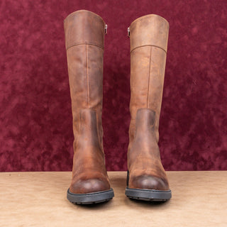 Clarks Wmn Orinoko H1 Brown Leather Fleece Lined Winter Knee Boots 9US EUR40