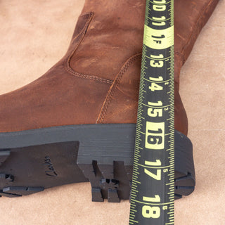 Clarks Wmn Orinoko H1 Brown Leather Fleece Lined Winter Knee Boots 9US EUR40