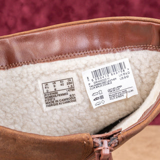 Clarks Wmn Orinoko H1 Brown Leather Fleece Lined Winter Knee Boots 9US EUR40