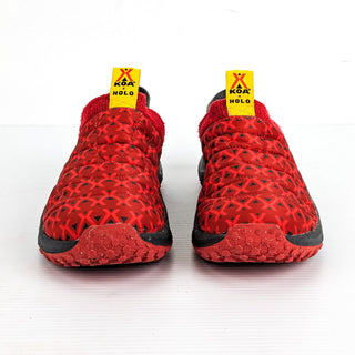 Holo X Koa Men Maverick Red Grey Suede Fabric Comfortable Sneakers size 10.5