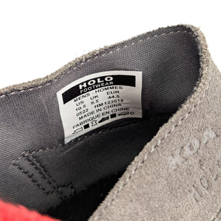 Holo X Koa Men Maverick Red Grey Suede Fabric Comfortable Sneakers size 10.5