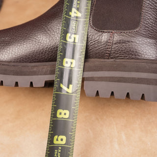 Common Projects Women Brown Leather Chelsea Tab Lug Boots size 8US EUR38