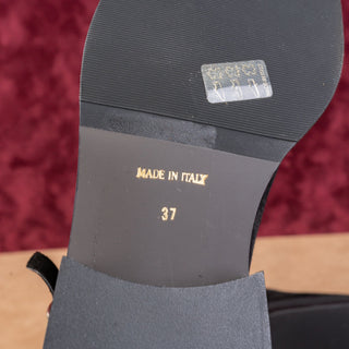 La Canadienne Women Bruni Suede Black Studded Ankle Boots Size 6-6.5 EUR 37