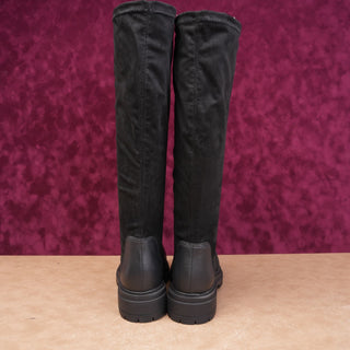 Chelsea Crew Women Olivia Stretch Festival party Slip Lug Knee Boots 6US EUR36