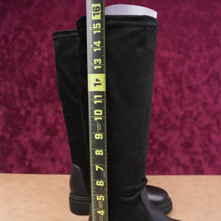 Chelsea Crew Women Olivia Stretch Festival party Slip Lug Knee Boots 6US EUR36