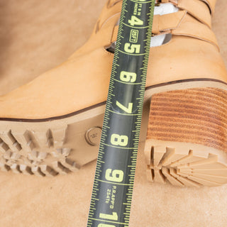 Seychelles Women Give it Whirl Tan Boho Leather Summer Ankle Boots sz 9.5