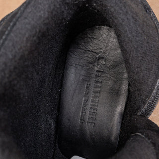 La Canadienne Women Waterproof Black Suede Zip Fashion Dress Ankle Boots sz 7.5