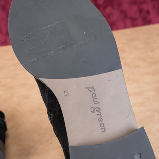 Paul Green Women Reeve Black Suede Buckle Dress Ankle Boots sz 7.5US 5AUS