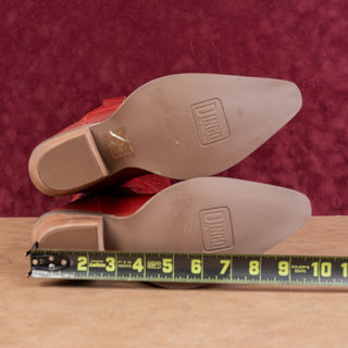 Dingo Women Raisin Red Leather Tall Western Cowboy Party Boots sz 6