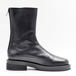 Mansur Gavriel Wmn Marion Waterproof Black Leather Zip Ankle Boots 8US EUR 38.5