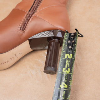 Tibi Wmn Brown Leather Fashion Party Night Heel Pointy Toe OTK Boots 6.5US EUR37