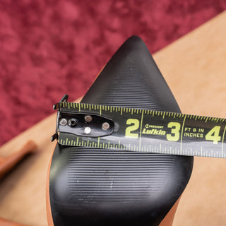 Reiss Women Brown Leather Wide  calf Dress Office Pointy Knee Boots 10.5US EUR41