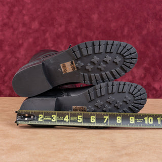 Chelsea Crew Women Midnight Black Faux Leather Riding Zip Knee Boots 6.5US EUR37