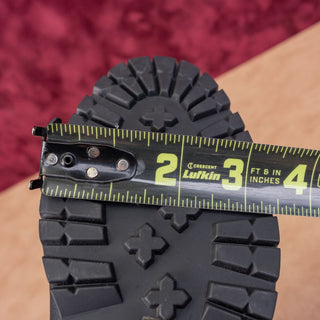 Chelsea Crew Women Midnight Black Faux Leather Riding Zip Knee Boots 6.5US EUR37