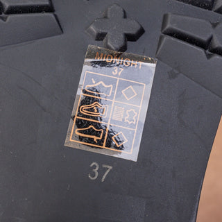 Chelsea Crew Women Midnight Black Faux Leather Riding Zip Knee Boots 6.5US EUR37