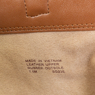 Michael Kors Women Regan Cognac Leather MK Logo Zip Dress Ankle Boots sz 7.5