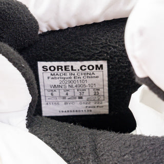 Sorel Women Out N About III Puffy Zip Waterproof White Snow Boots Sz 6US EUR37
