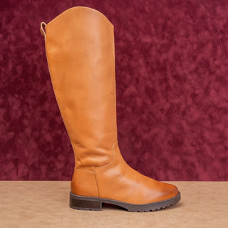 Nordstrom Women Oliver Caramel Leather Zip Equestrian Riding Tall Boots sz 6