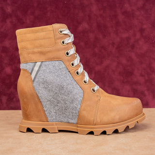 Sorel Women Joan Arctic Waterproof Wedge III Lexie Taffy Leather Boots sz 10.5