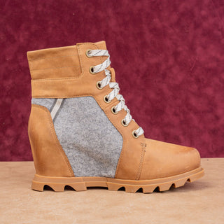 Sorel Women Joan Arctic Waterproof Wedge III Lexie Taffy Leather Boots sz 10.5