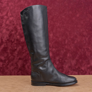 Vince Women Black Leather Classic Riding Equestrian Fashion Boots sz 8.5US EUR39