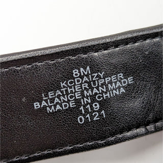 Calvin Klein Women Black Leather Daizy Puffy Hook Loop Strap Heel size 8
