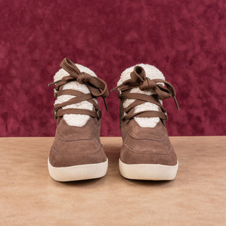 Sorel Women Out N About Cozy Lace-up Waterproof Brown Suede Ankle Boots Sz 9