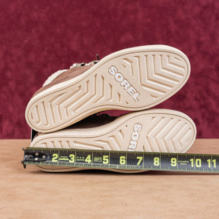 Sorel Women Out N About Cozy Lace-up Waterproof Brown Suede Ankle Boots Sz 9