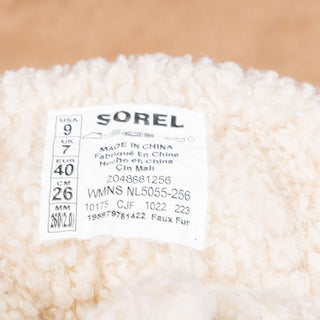 Sorel Women Out N About Cozy Lace-up Waterproof Brown Suede Ankle Boots Sz 9