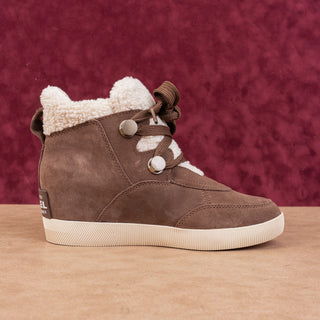 Sorel Women Out N About Cozy Lace-up Waterproof Brown Suede Ankle Boots Sz 9