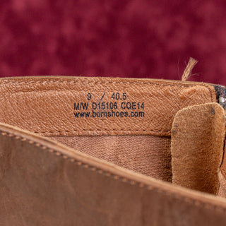 Born Women Brown Leather Western Block Heel Knee Boots sz 9US EUR40.5