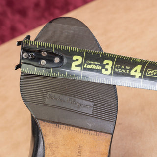 Salvatore Ferragamo Wmn Black Leather Narrow Riding Equestrian Knee Boots sz 5.5