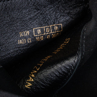 Stuart Weitzman Women Soho Black Suede Slip-on Platform OTK Fashion Boots sz 10.5