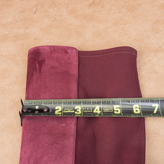 Stuart Weitzman Women Greer City Burgundy Silky Suede Dress Knee Boots sz 6.5