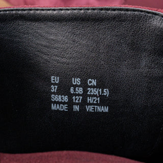 Stuart Weitzman Women Greer City Burgundy Silky Suede Dress Knee Boots sz 6.5