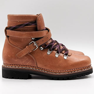 Tabitha Simmons Women Neela Hiker Boots Brown Leather sz 7-7.5US EUR38