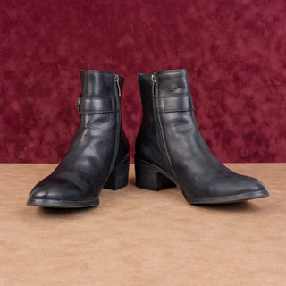 Paul Green Women Vanessa Black Leather Fashion Dress Ankle Boots sz 8.5US UK6