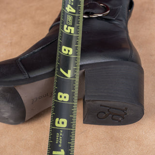 Paul Green Women Vanessa Black Leather Fashion Dress Ankle Boots sz 8.5US UK6