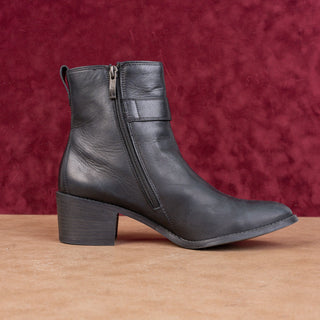 Paul Green Women Vanessa Black Leather Fashion Dress Ankle Boots sz 8.5US UK6