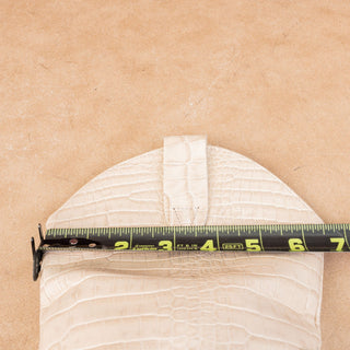 Paula Torres Wmn Glam Cream Croc Leather Print Cowboy Western Fashion Boots 10