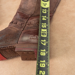 Bed Stu Women Midge Brown Leather Western Boho Tall Knee Boots sz 6