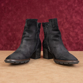 Paul Green Women Jules Fashion Western Black Suede Bootie Boots 9US 6.5UK