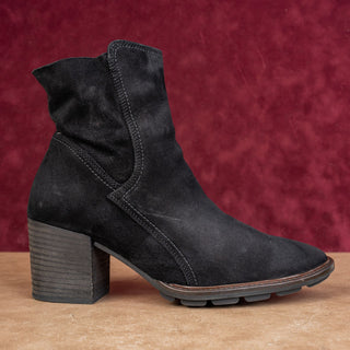 Paul Green Women Jules Fashion Western Black Suede Bootie Boots 9US 6.5UK