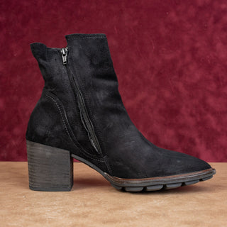 Paul Green Women Jules Fashion Western Black Suede Bootie Boots 9US 6.5UK