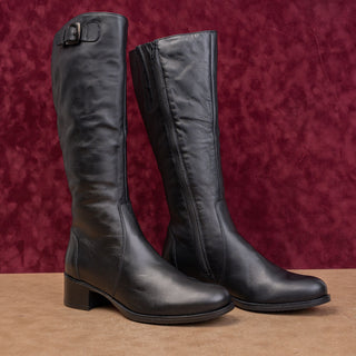 La Canadienne Women Poppe Waterproof Barn Riding Black Leather Farm Boots sz 9.5