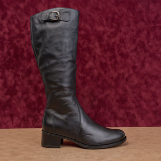 La Canadienne Women Poppe Waterproof Barn Riding Black Leather Farm Boots sz 9.5