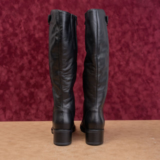 La Canadienne Women Poppe Waterproof Barn Riding Black Leather Farm Boots sz 9.5