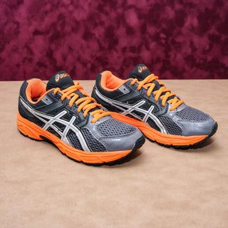 Asics Unisex Gel Contend 3 Orange Fabric Lace-up Running Sneakers W8 M5.5